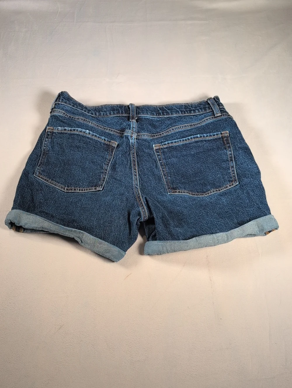 Old Navy High Rise Button Fly Cuffed Denim Shorts Girls Size 18 Plus